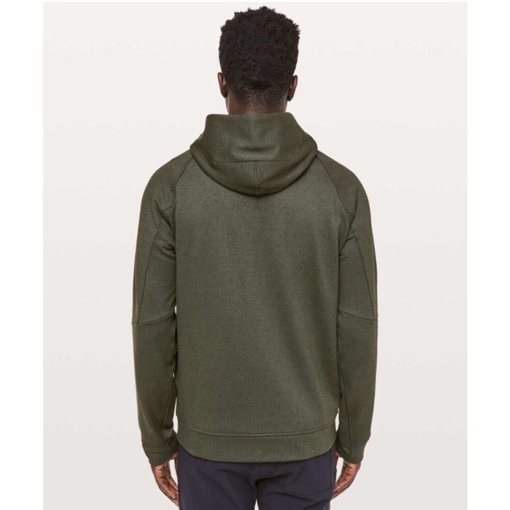 Lululemon City Sweat Pullover Hoodie *Thermo Heathered Dark Olive - Picture 2 of 14
